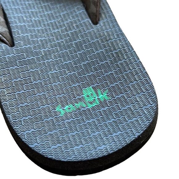 Sanuk Brown Flip Flops Women's Sandals Comfortable Slip On Casual Shoes‎ - Picture 3 of 7